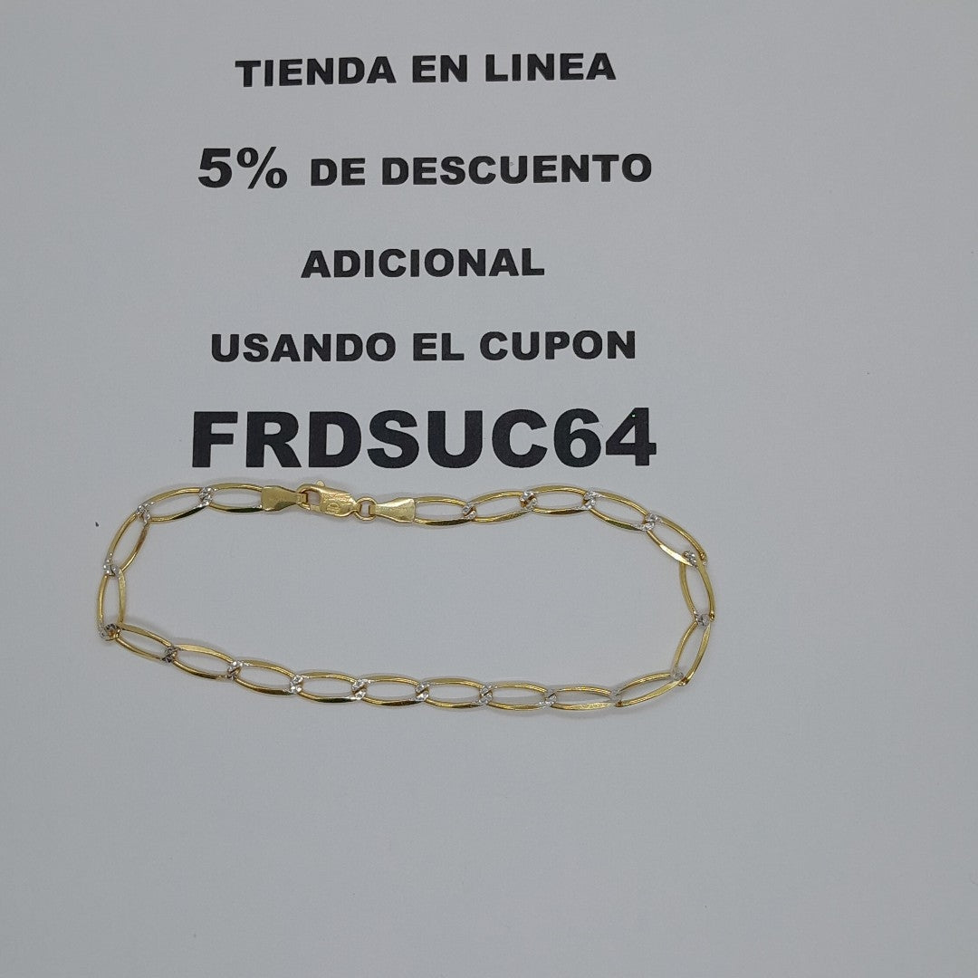 PULSERAS CABALLERO ORO 14K 4.1 (NUEVO)