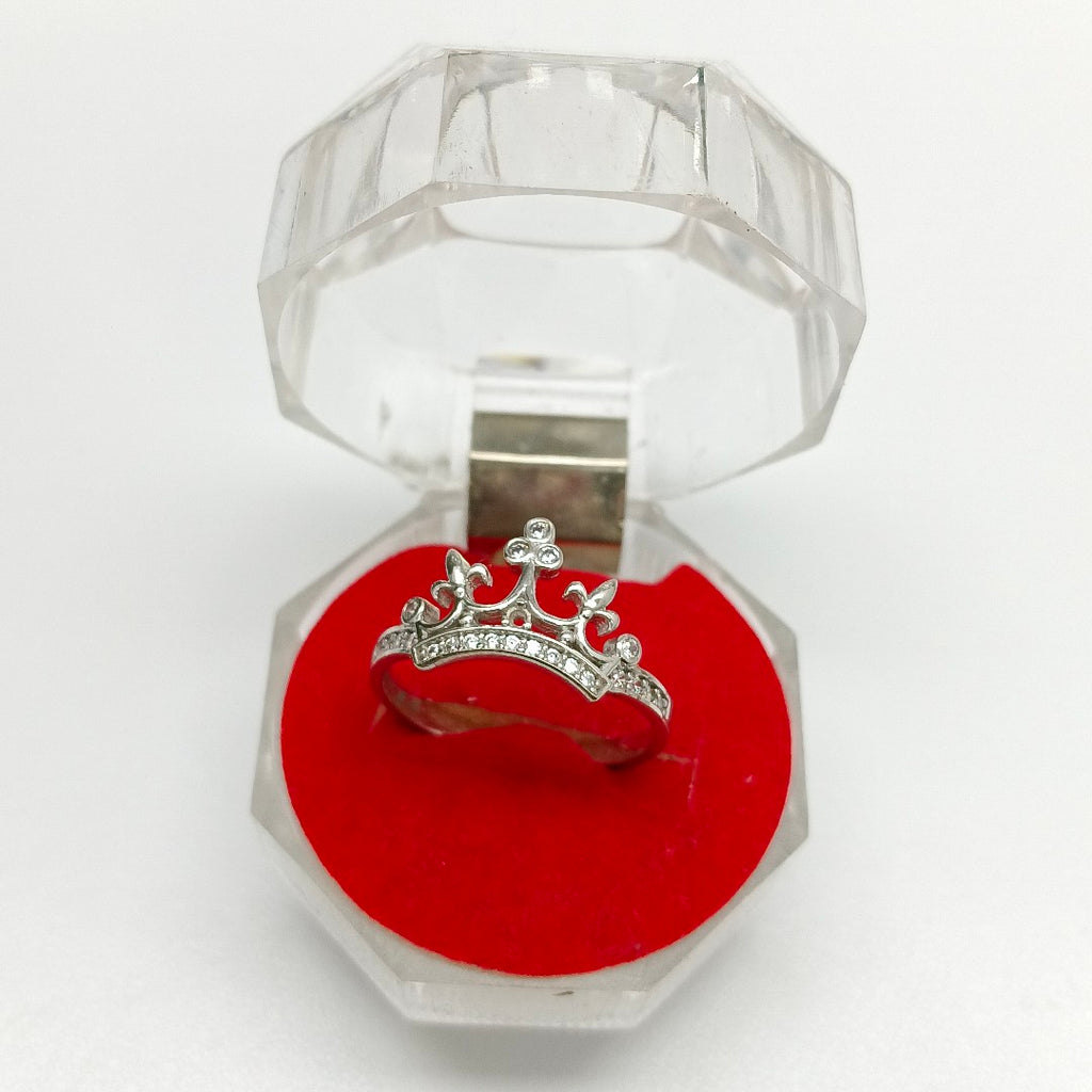 10182AND00075B927 FRD5 ANILLO CORONA CON CIRCONIAS O/B ORO 14K 2.4GRS (NUEVO)