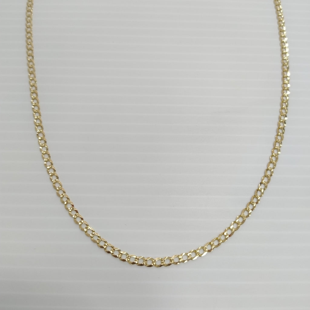 CADENA BARBADA 8.21G 60 CM 14K (NUEVO)