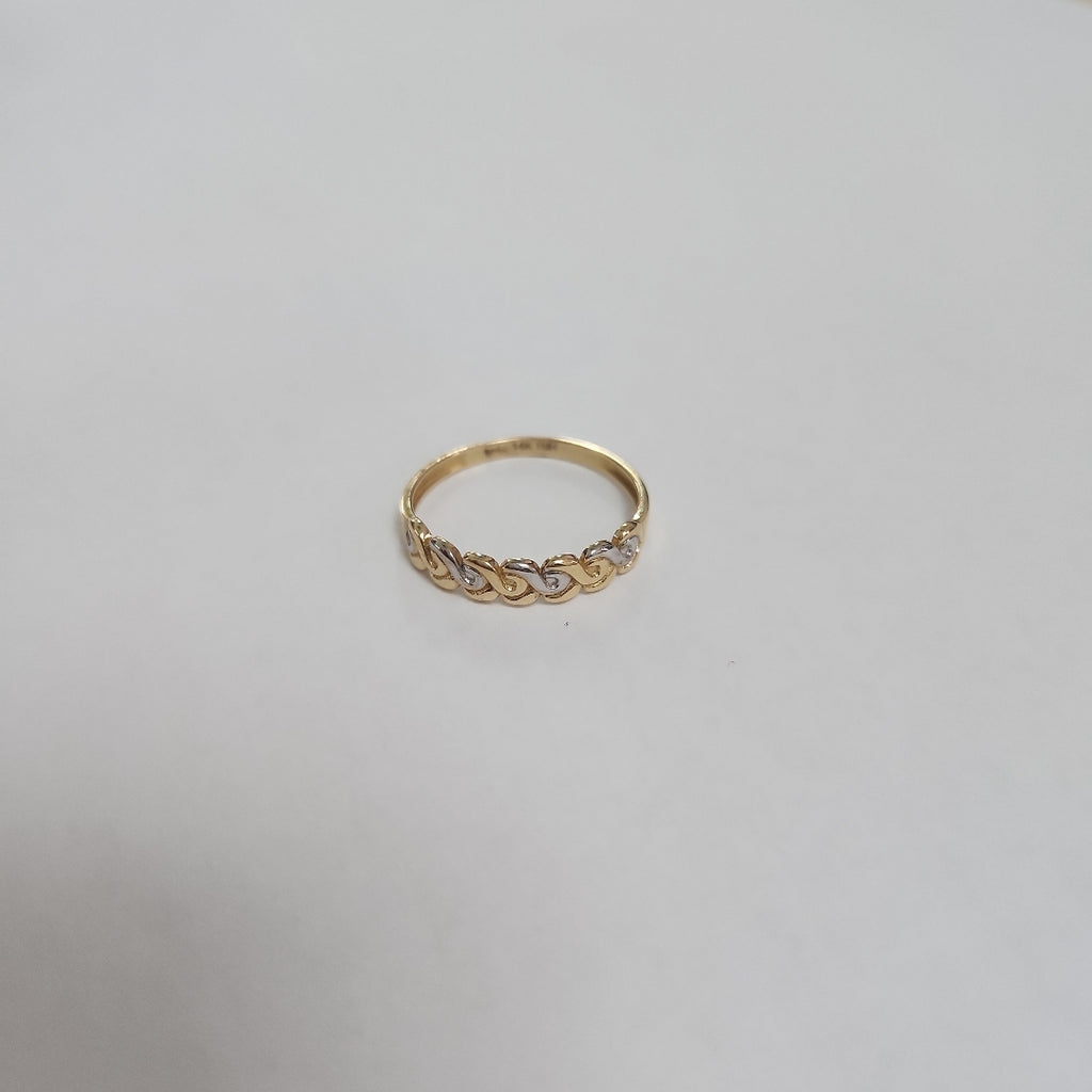 ANILLITO. ORO COMBINADO. 14 K 1.3 GRMS (SEMINUEVO)