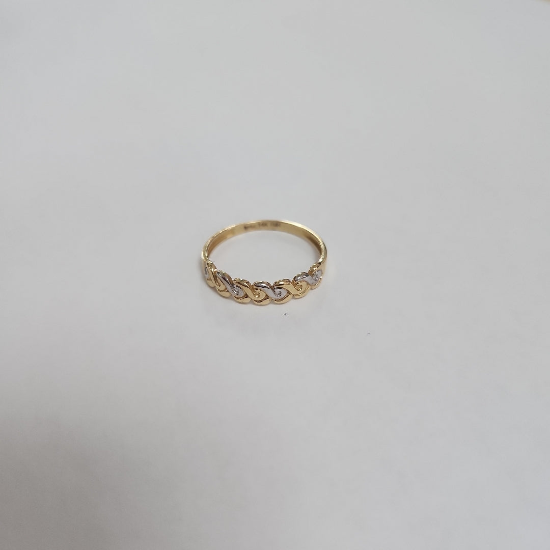 ANILLITO. ORO COMBINADO. 14 K 1.3 GRMS (SEMINUEVO)