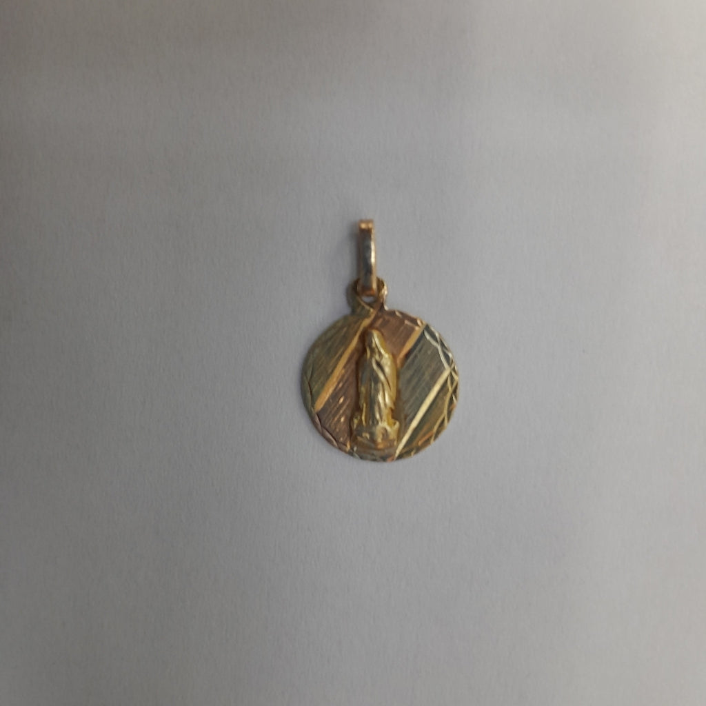 K1 1,10 GRMS 10 K ESPECIFICACIONES COMPLEMENTARIAS MEDALLA RELIGIOSA VIRGEN DE G (SEMINUEVO)