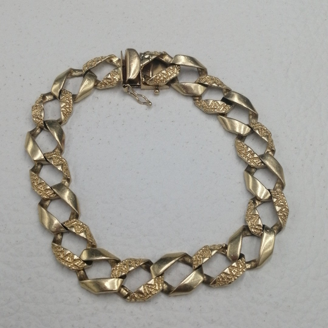 K1 35,10 GRMS 14 K ESPECIFICACIONES COMPLEMENTARIAS PULSERA ORO 14K TEJ ESLABON (SEMINUEVO)