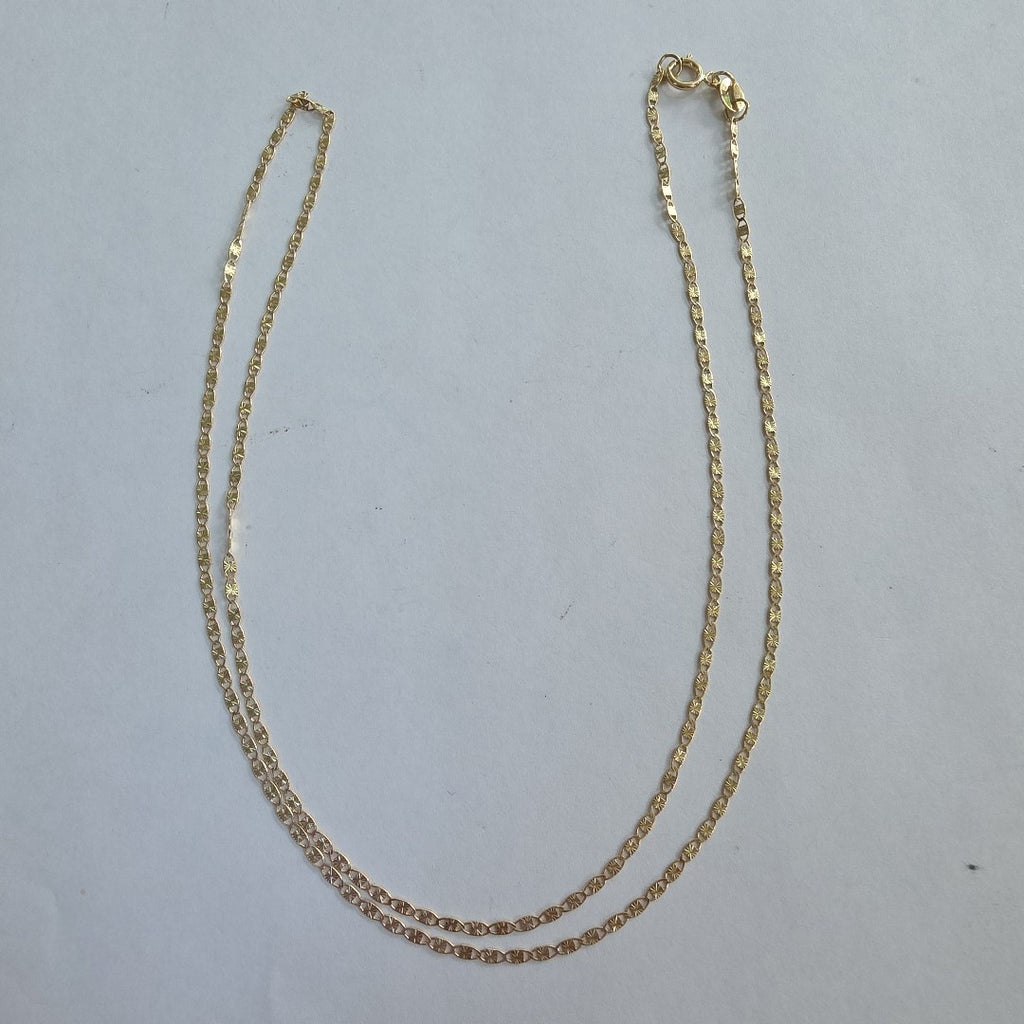 CADENA TEJIDO MARINERO 2.21GR 55 CM (NUEVO)