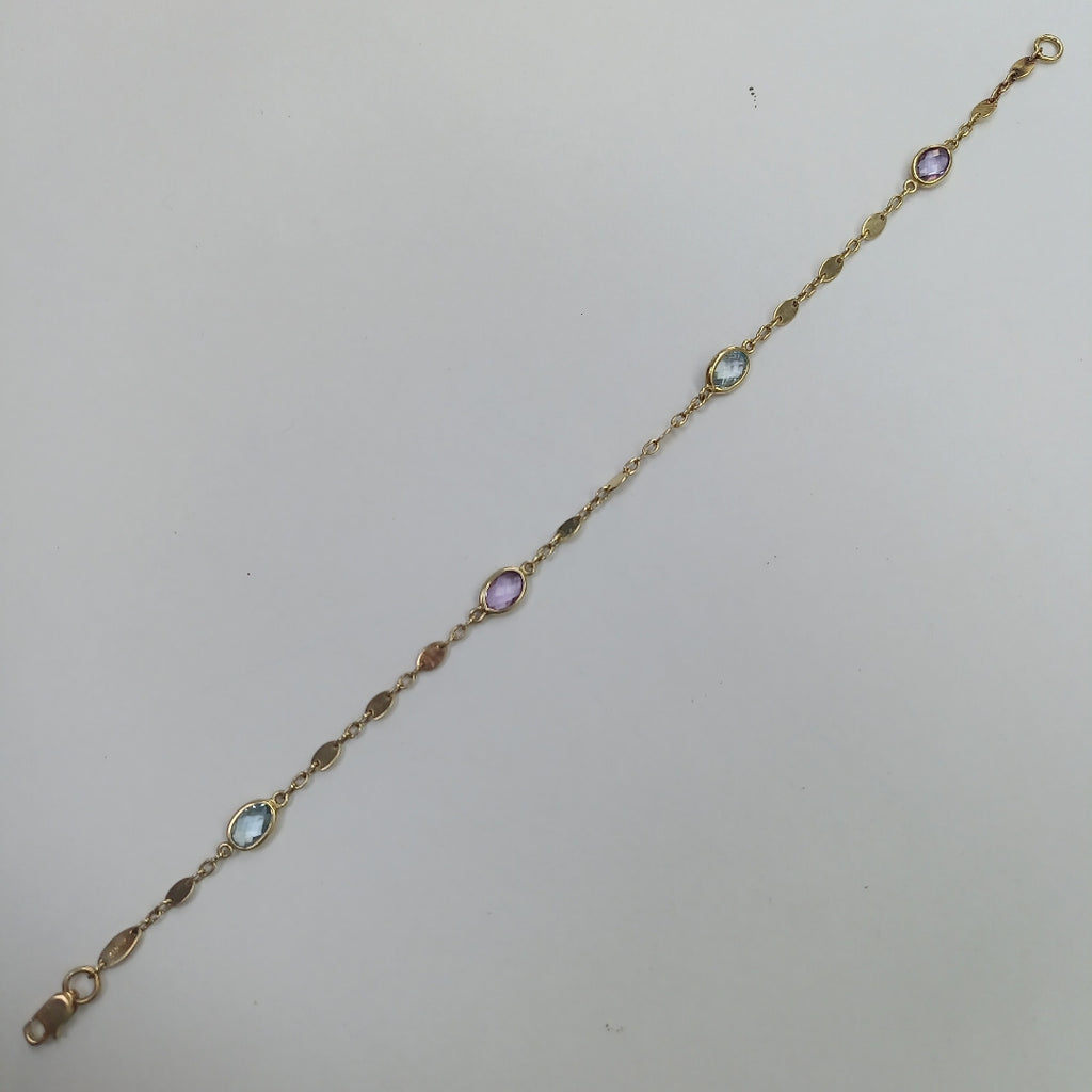 K1 2,50 GRMS 14 K ESPECIFICACIONES COMPLEMENTARIAS PULSERA TEJ ESPECIAL CON 4 PI (SEMINUEVO)