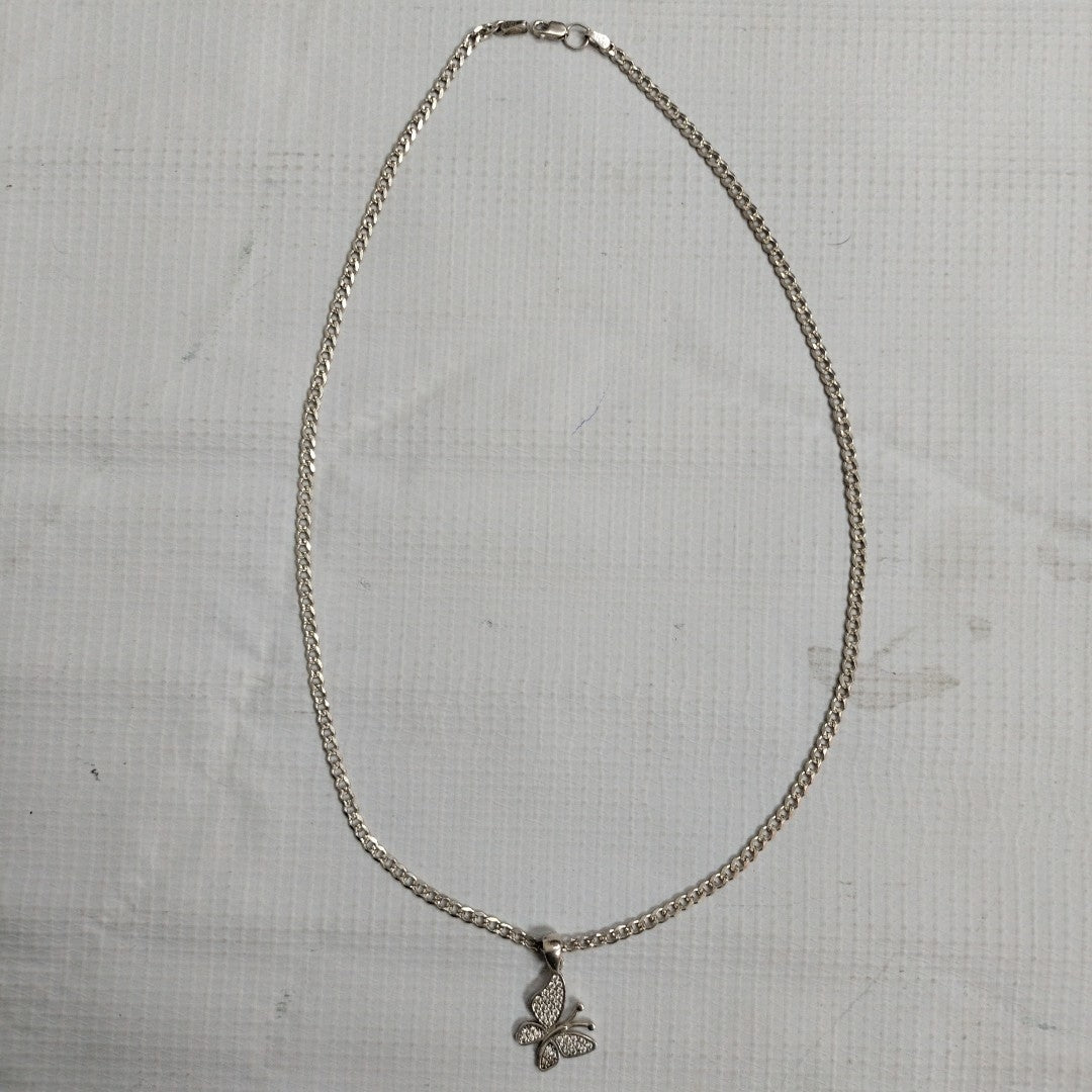 CADENA, DIJE. PLATA. 9.1 GRMS (SEMINUEVO)