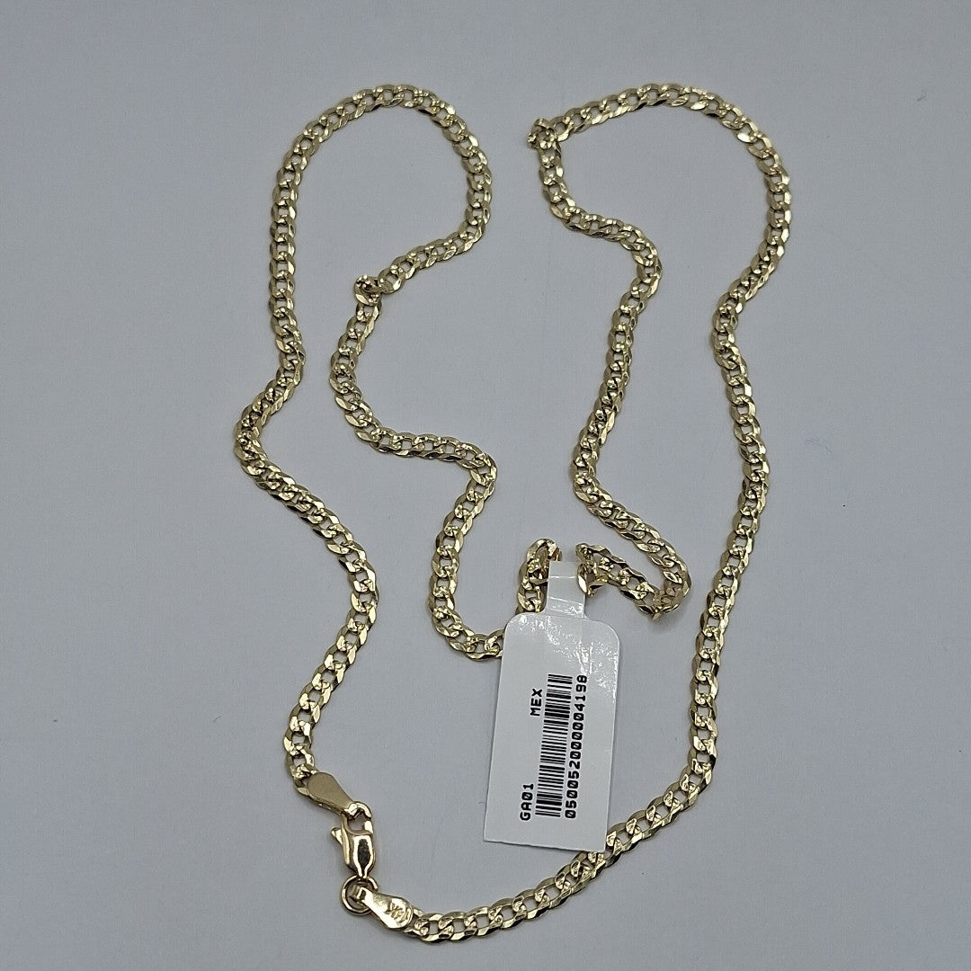 CADENA BARBADA DIAMANTADA 12.51GR 60 CM CM (NUEVO)