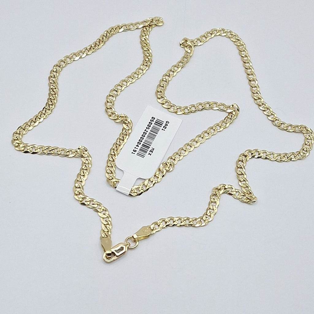 CADENA BARBADA DIAMANTADA 12.21GR 60 CM CM (NUEVO)