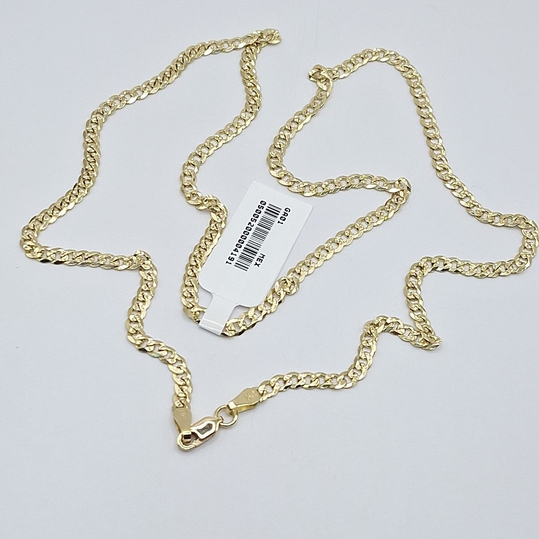 CADENA BARBADA DIAMANTADA 12.21GR 60 CM CM (NUEVO)