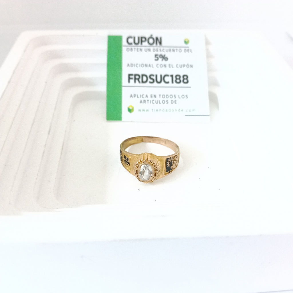 ANILLO DE GRADUACIÓN ORO 8 K 2,40 GRMS (SEMINUEVO)