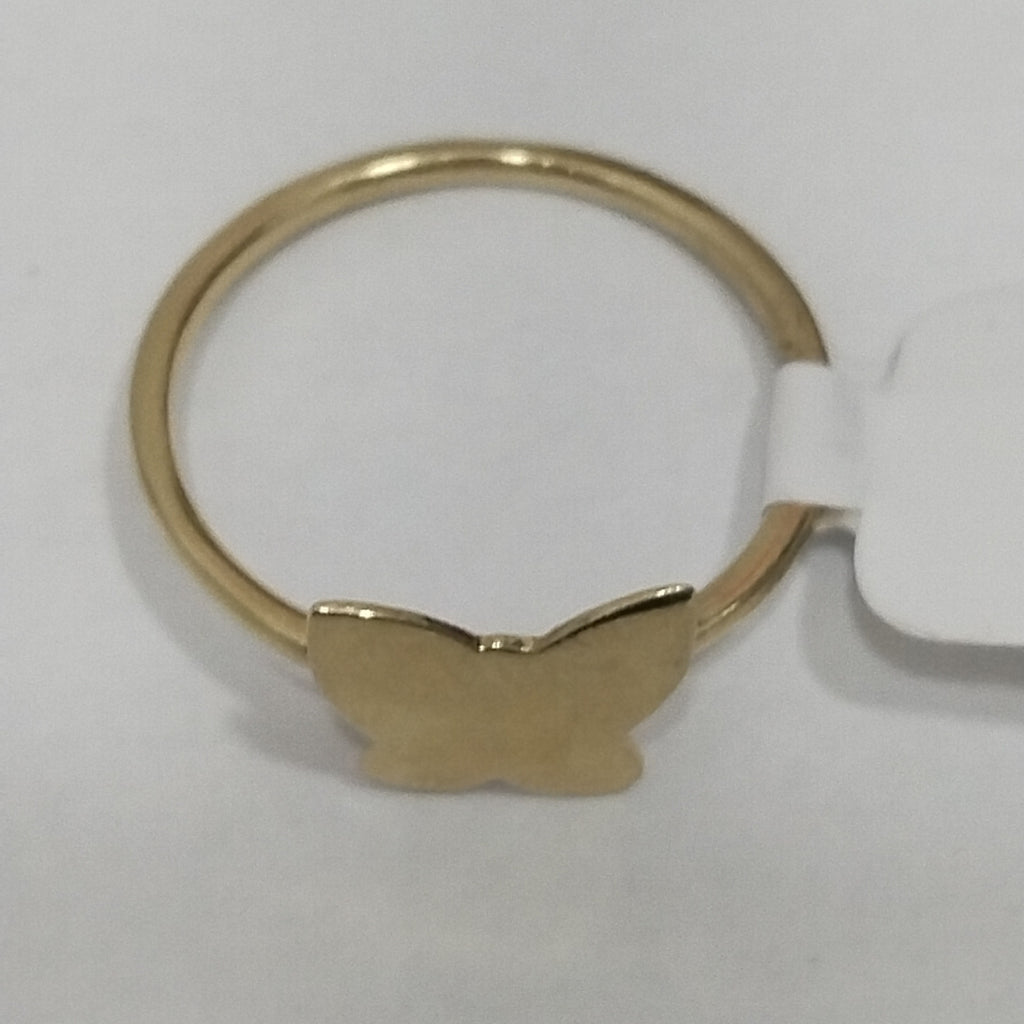 10003AND00075B2741 FRD11A ANILLO DE MARIPOSA PULIDA ORO 14K 1.8GRS (NUEVO)