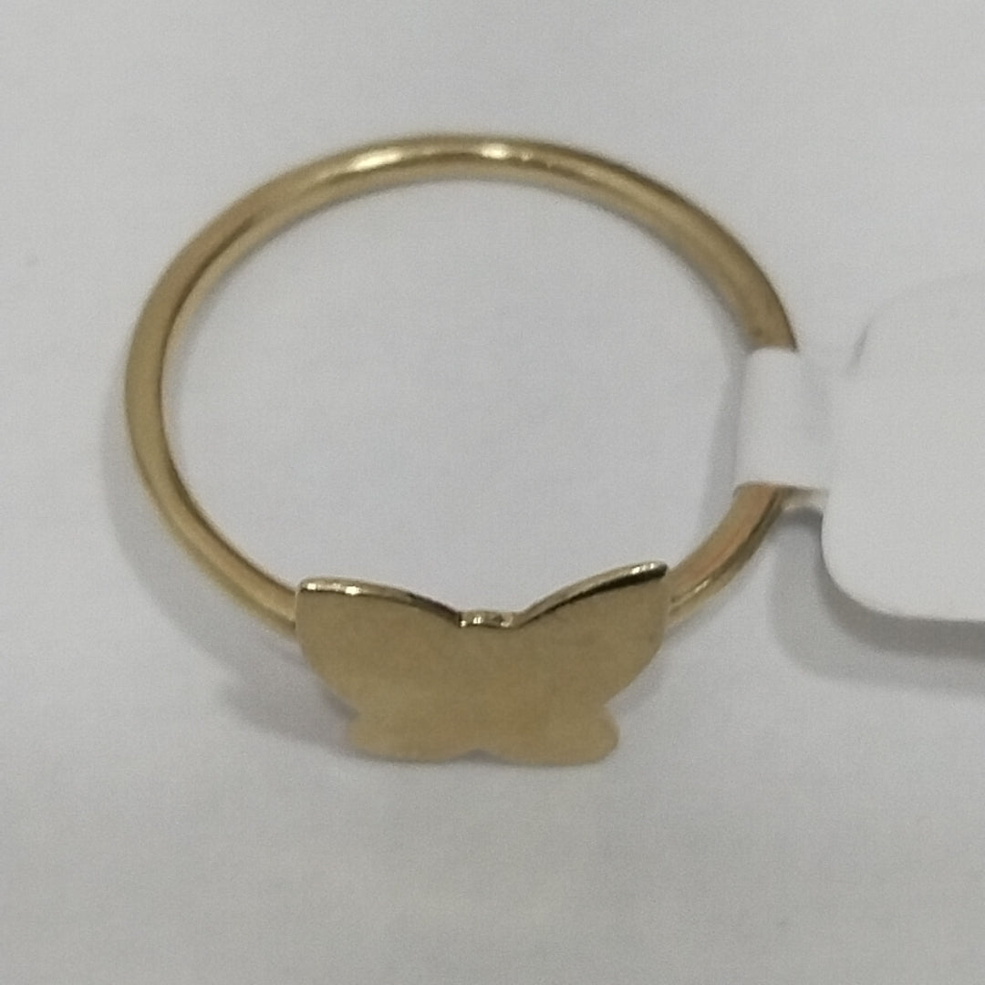 10003AND00075B2741 FRD11A ANILLO DE MARIPOSA PULIDA ORO 14K 1.8GRS (NUEVO)