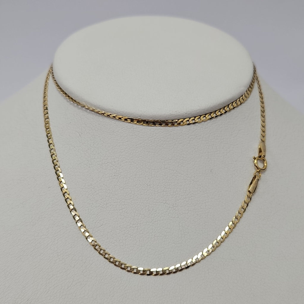 CADENAS BARBADA AMARILLA ORO 10K 2.5 (NUEVO)