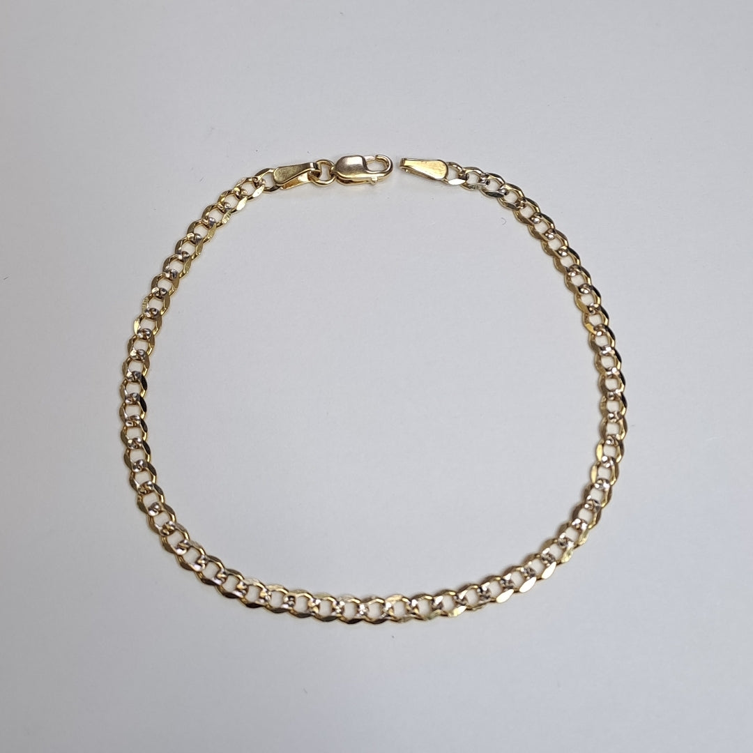 PULSERA BARBADA RODIO 3.1G 18 CM (NUEVO)