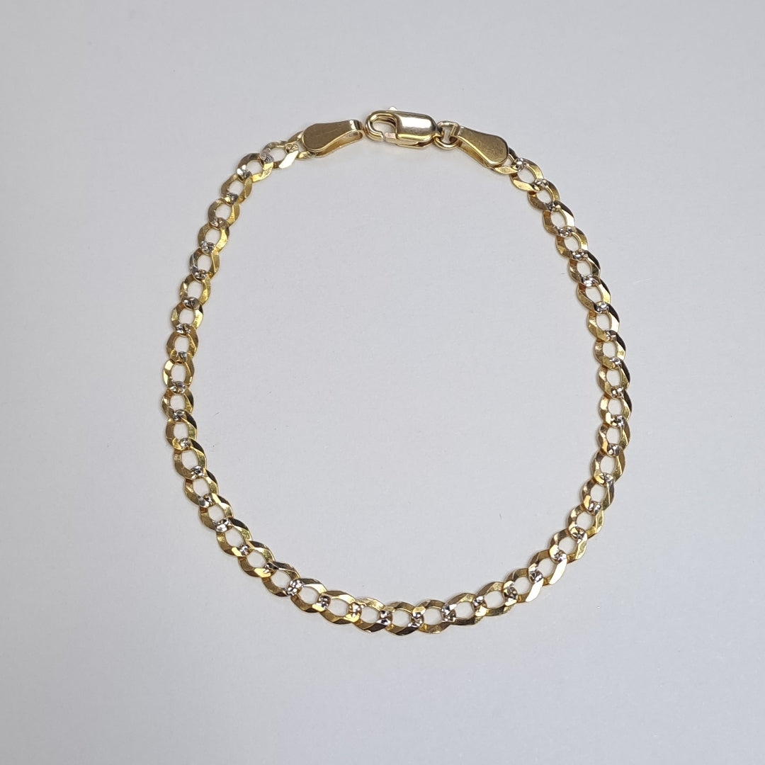 PULSERA BARBADA RODIO 3.1G 18 CM (NUEVO)