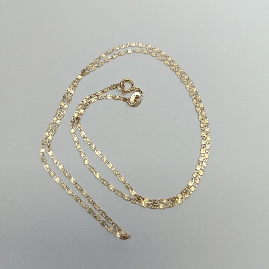 CADENA TEJIDO MARINERO 2.11GR 50 CM (NUEVO)