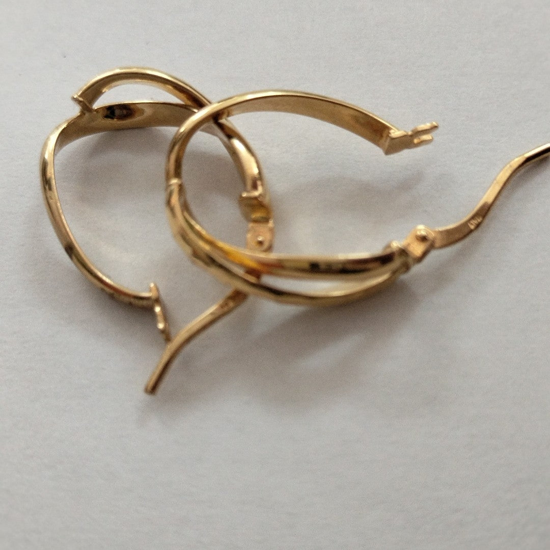 ARRACADAS PAR ORO 14 K 1,40 GRMS (SEMINUEVO)