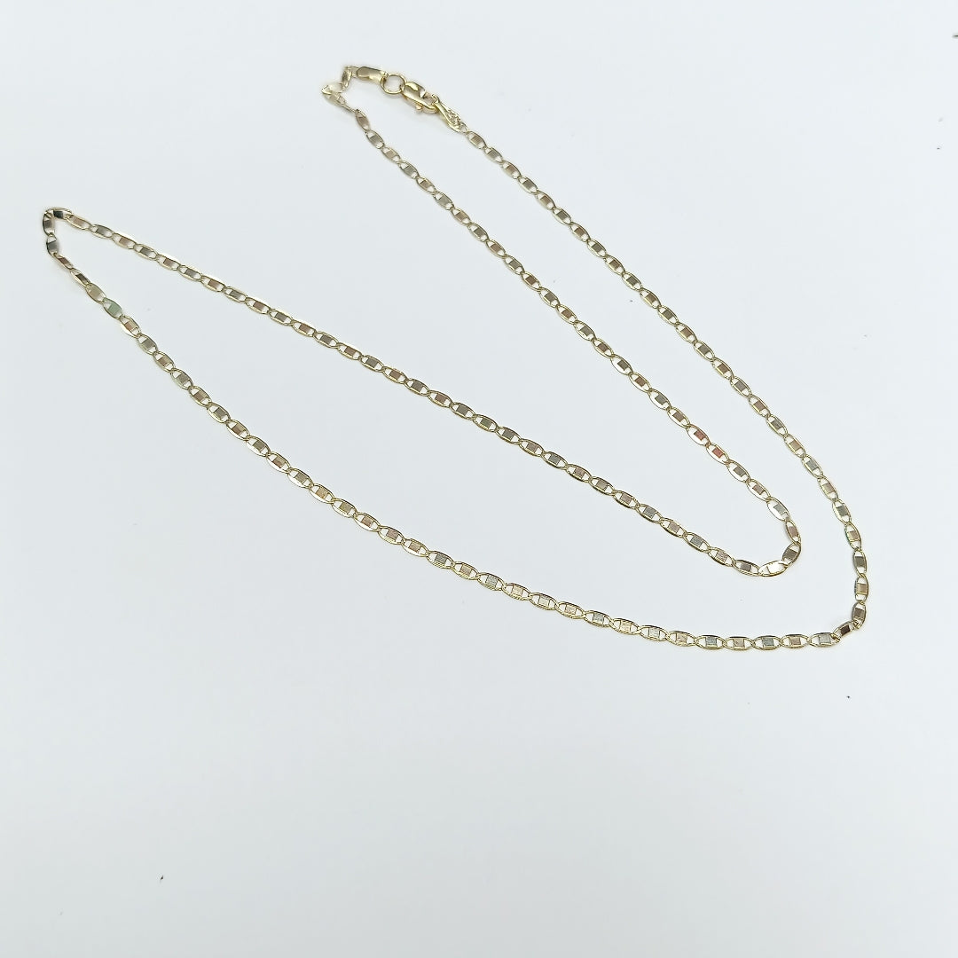 CADENA ESPECIAL MARINERA ESPEJO 3.71G 55 CM (NUEVO)