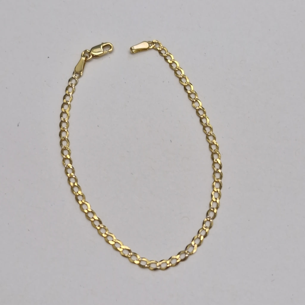 PULSERA BARBADA RODIO 1.9G 18 CM (NUEVO)