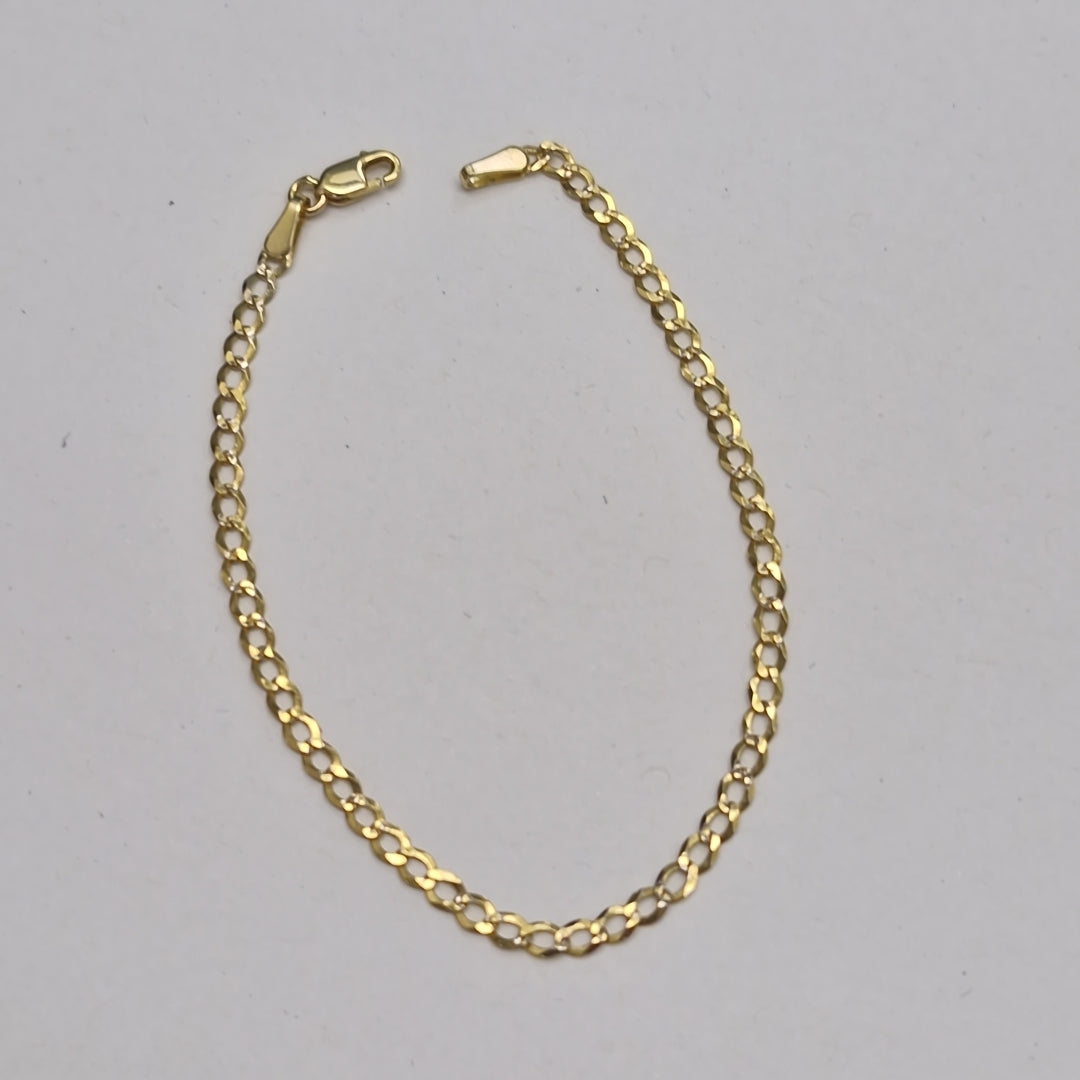 PULSERA BARBADA RODIO 1.9G 18 CM (NUEVO)