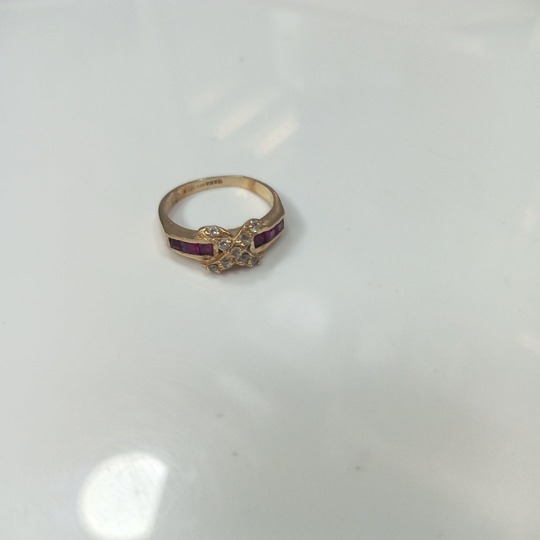 K1 2,90 GRMS 14 K ESPECIFICACIONES COMPLEMENTARIAS ANILLO CON PIEDRA DE COLOR (SEMINUEVO)