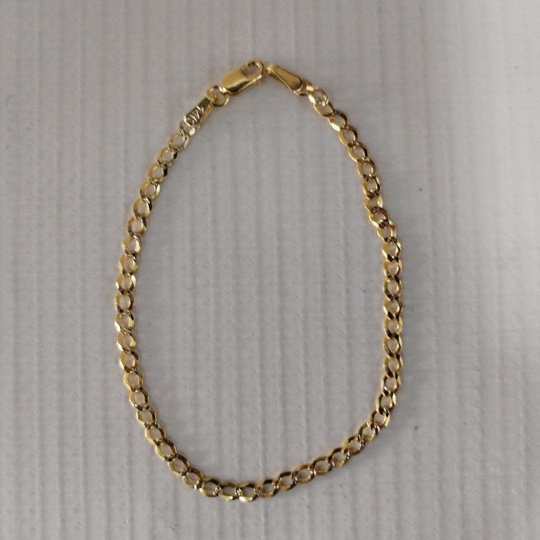 PULSERA BARBADA RODIO 1.8G 16 CM (NUEVO)