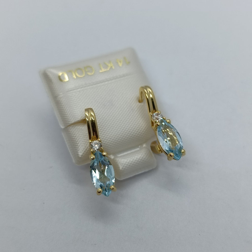 BROQUELES ORO 14K 3.6 (NUEVO)