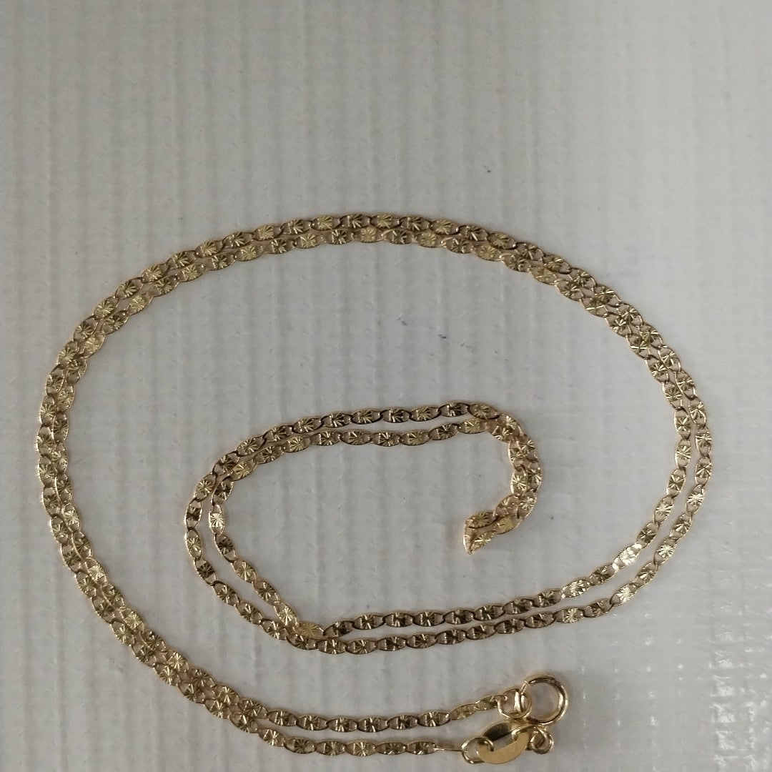 CADENA TEJIDO MARINERO 2.21GR 55 CM (NUEVO)