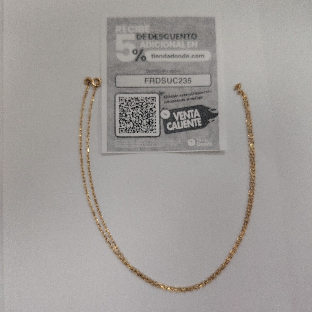 CADENA. ORO. 14 K 2.9 GRMS (SEMINUEVO)