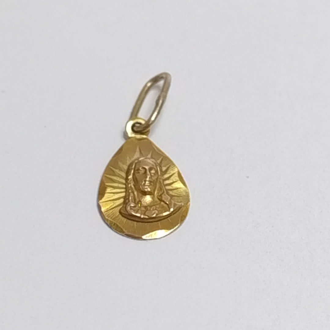 MEDALLA RELIGIOSA ORO 14 K 0.6 GRMS (SEMINUEVO)