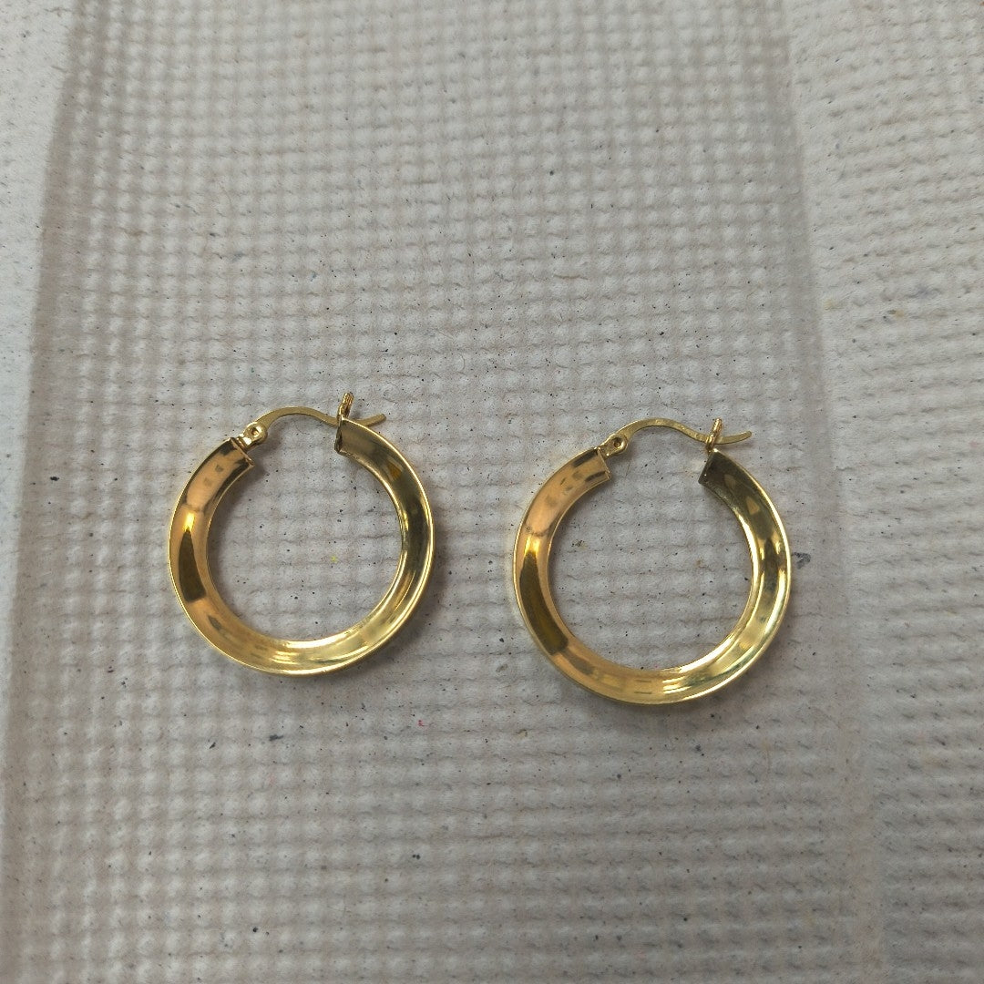 ARRACADAS PAR ORO 14 K 2.6 GRMS (SEMINUEVO)