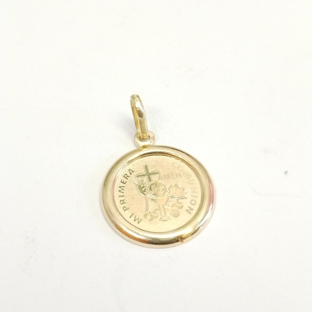 K1 1,90 GRMS 14 K ESPECIFICACIONES COMPLEMENTARIAS MEDALLA RELIGIOSO MI PRIMERA (SEMINUEVO)