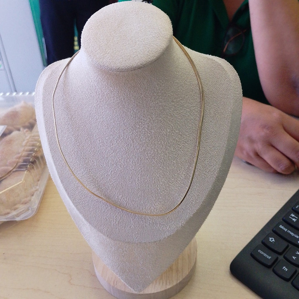 K1 8,70 GRMS 14 K ESPECIFICACIONES COMPLEMENTARIAS GARGANTILLA, BUEN ESTADO (SEMINUEVO)