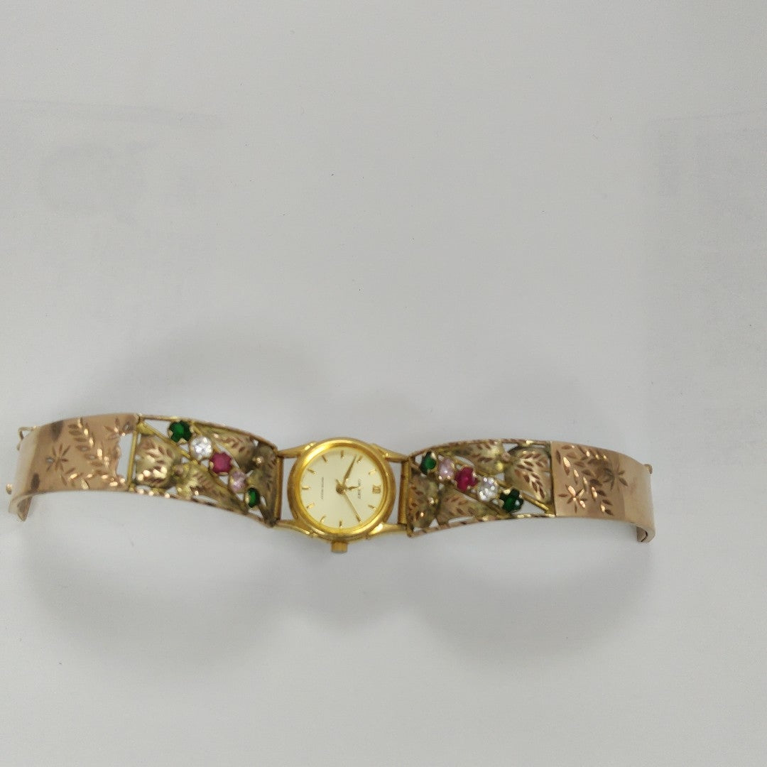 RELOJ CAJA ACERO PULSO ORO ORO 10 K 20.2 GRMS (SEMINUEVO)