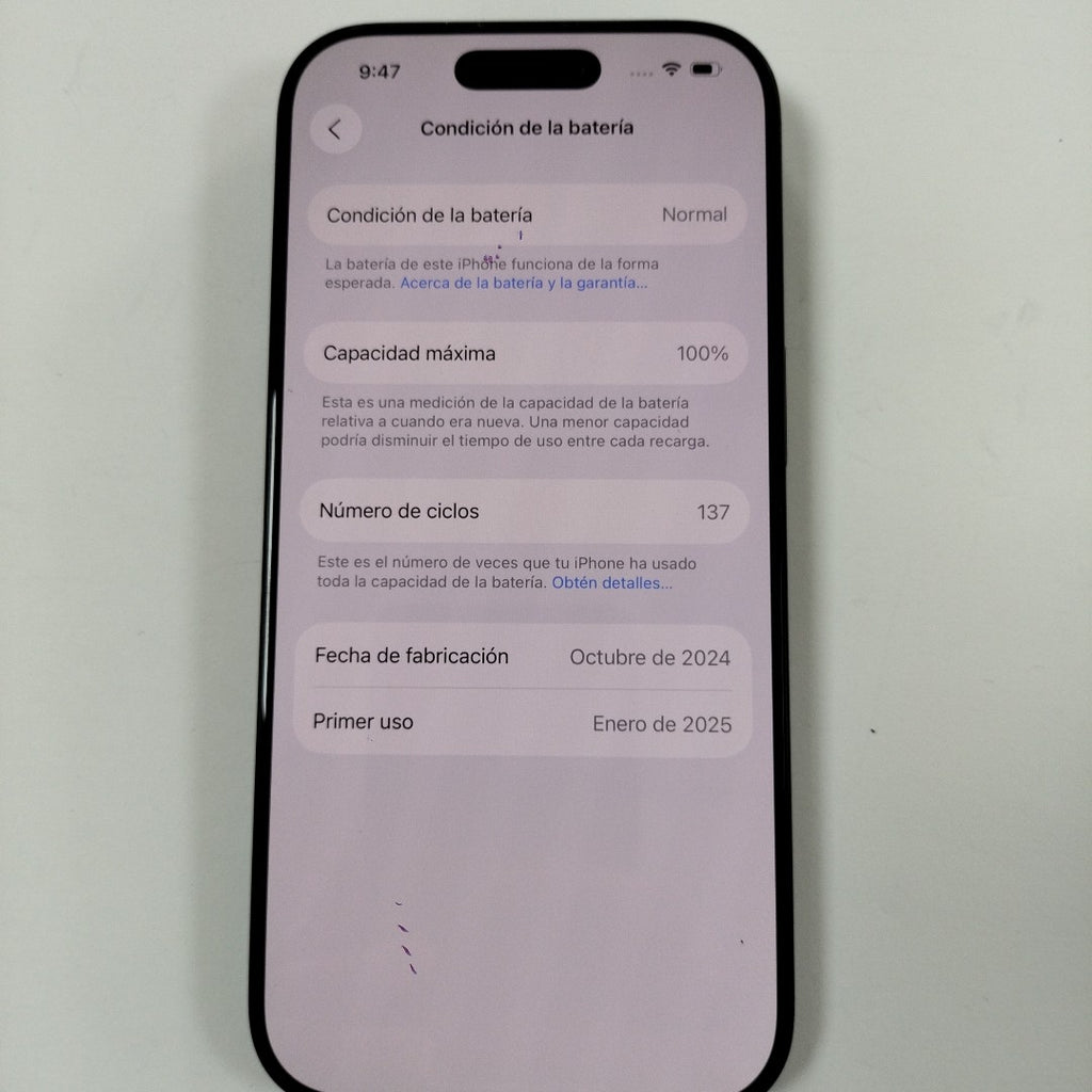 CELULAR APPLE IPHONE 16 PRO A3292 (2024) 128 GB 8 GB RAM (SEMINUEVO)