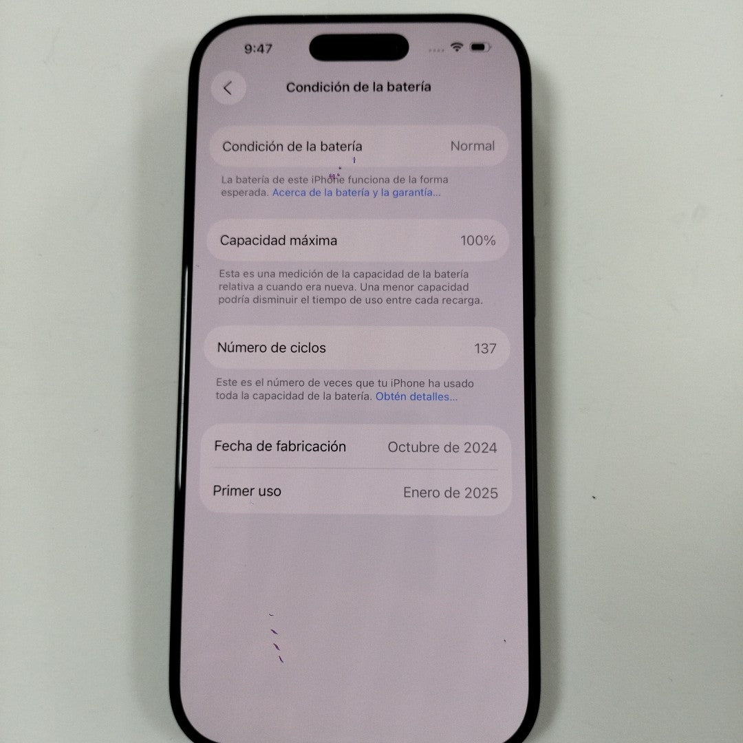 CELULAR APPLE IPHONE 16 PRO A3292 (2024) 128 GB 8 GB RAM (SEMINUEVO)