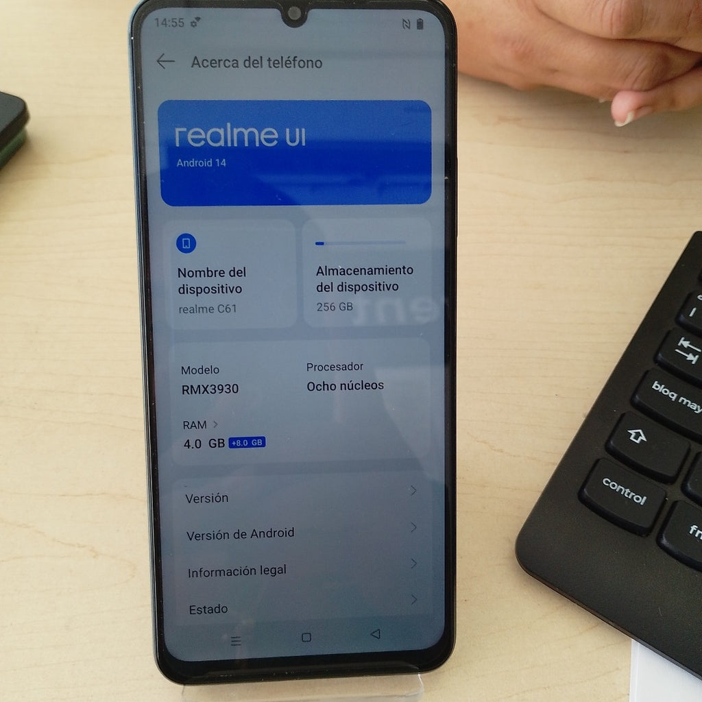 CELULAR REALME C61 RMX3930 (2024) 256 GB 4 GB RAM (SEMINUEVO)