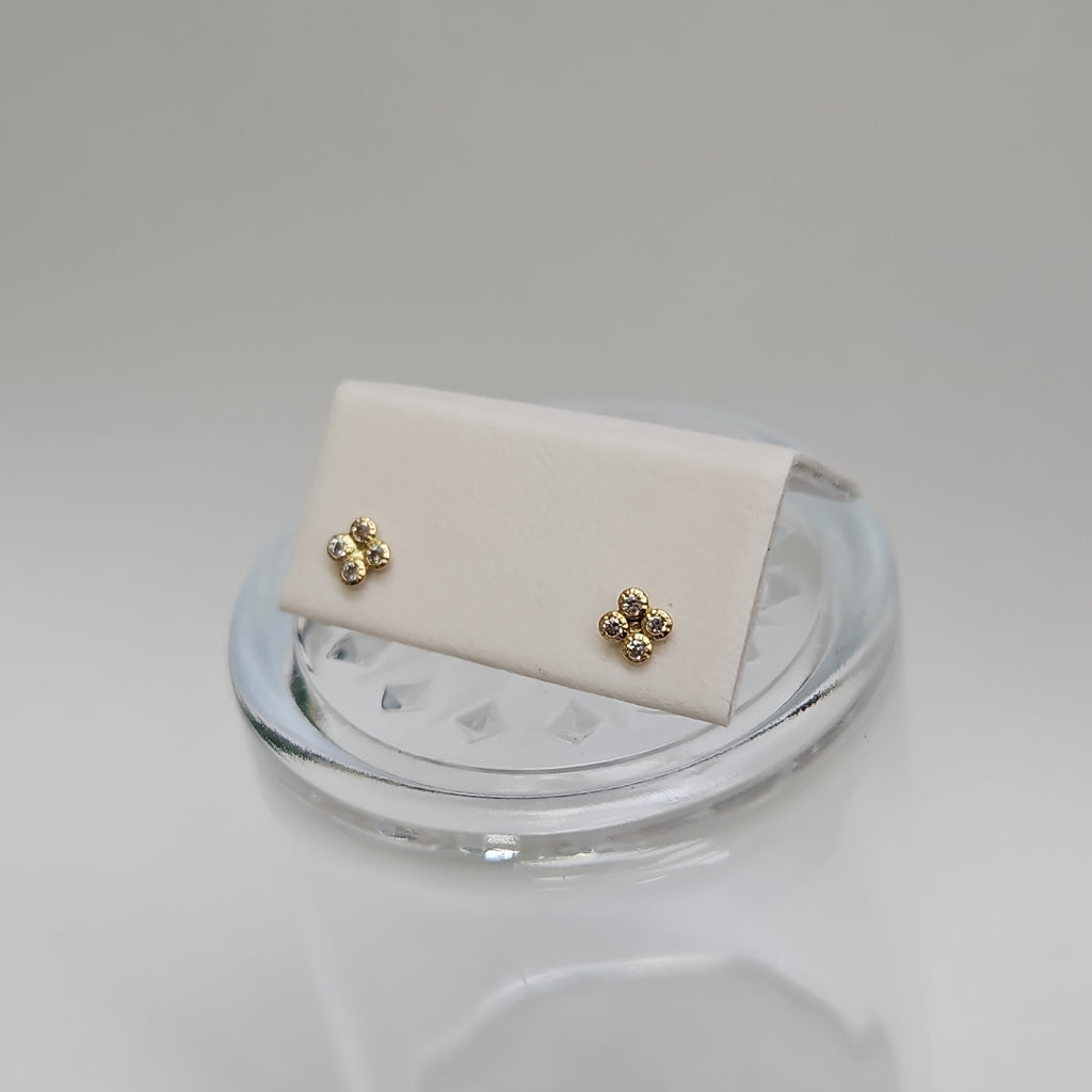 BROQUELES ORO 14K 1 (NUEVO)