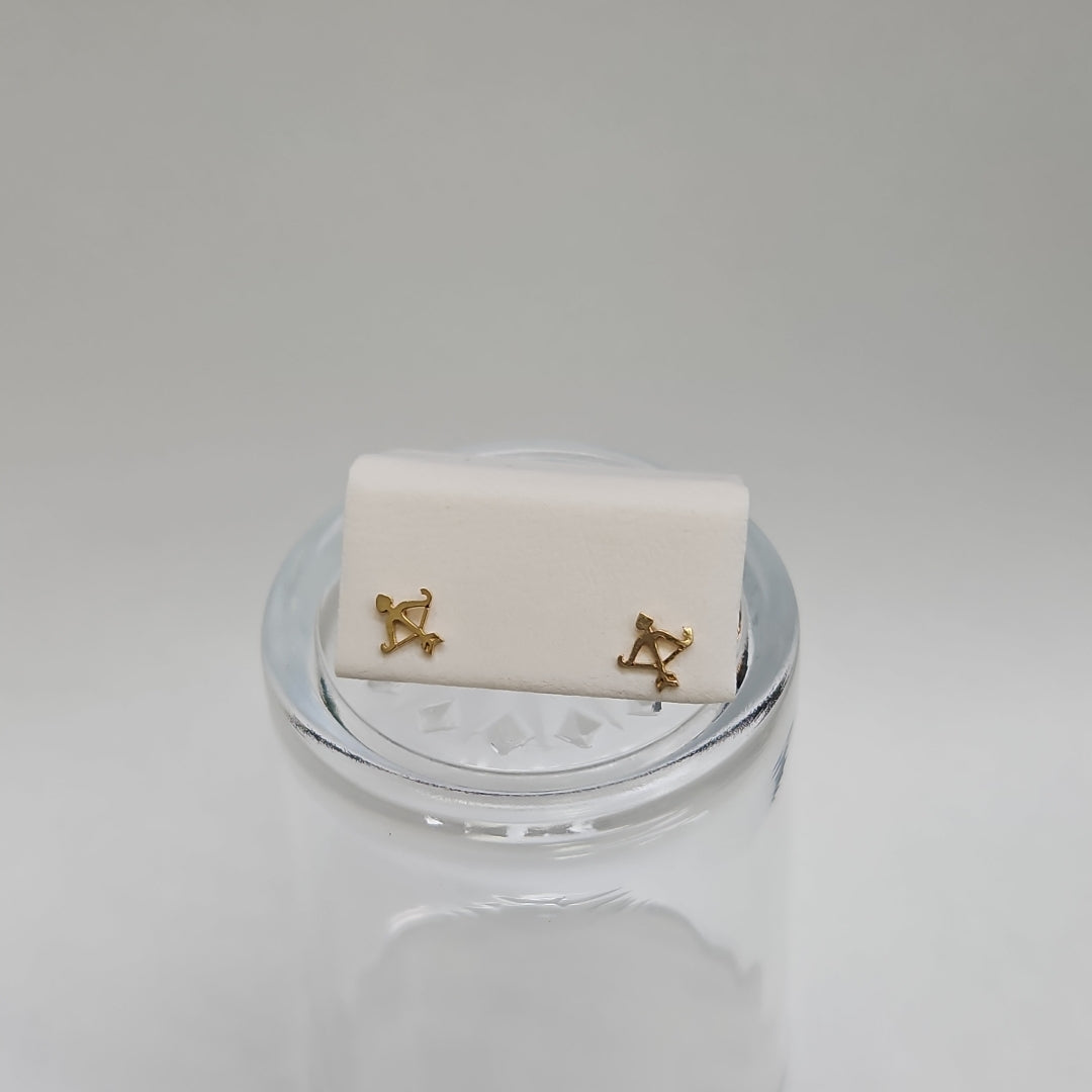 BROQUELES ORO 14K 1 (NUEVO)