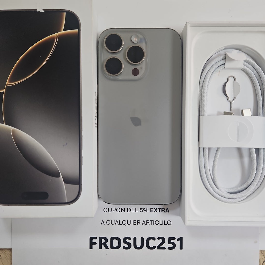 CELULAR APPLE IPHONE 16 PRO A3292 (2024) 128 GB 8 GB RAM (SEMINUEVO)