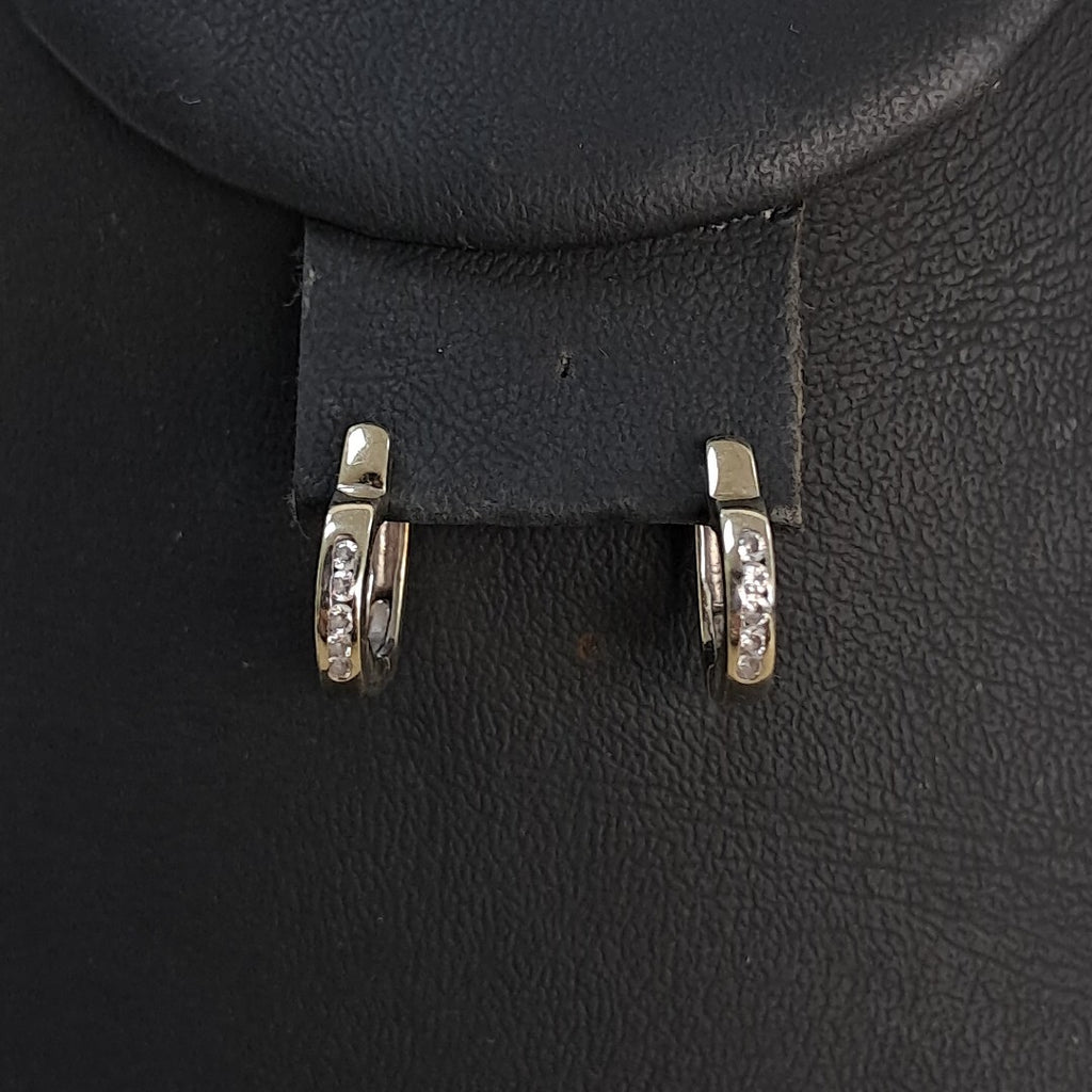 K1 3,10 GRMS 14 K ESPECIFICACIONES COMPLEMENTARIAS PAR DE ARRACADAS ORO BLANCO (SEMINUEVO)