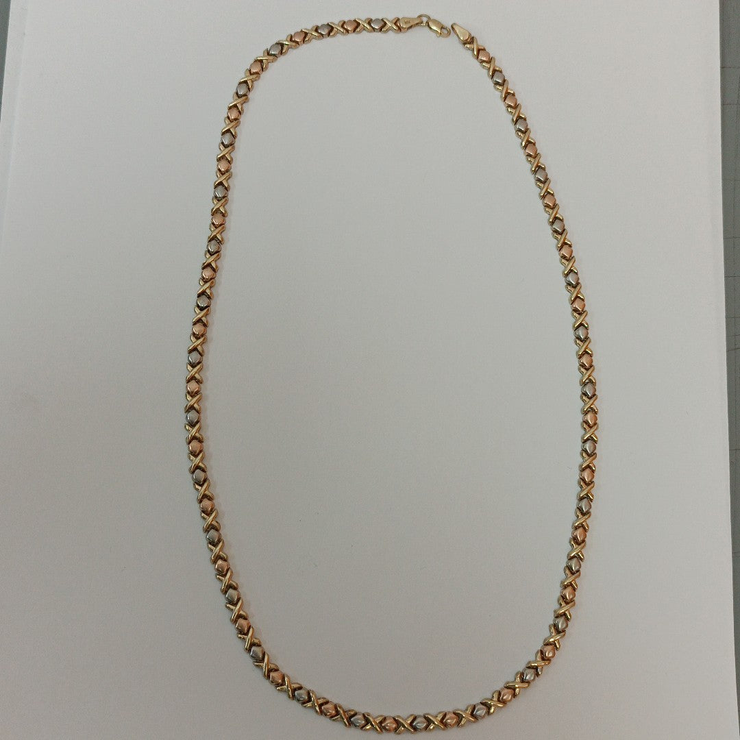 K1 17,40 GRMS 8 K ESPECIFICACIONES COMPLEMENTARIAS GARGANTILLA ORO FLORENTINO (SEMINUEVO)