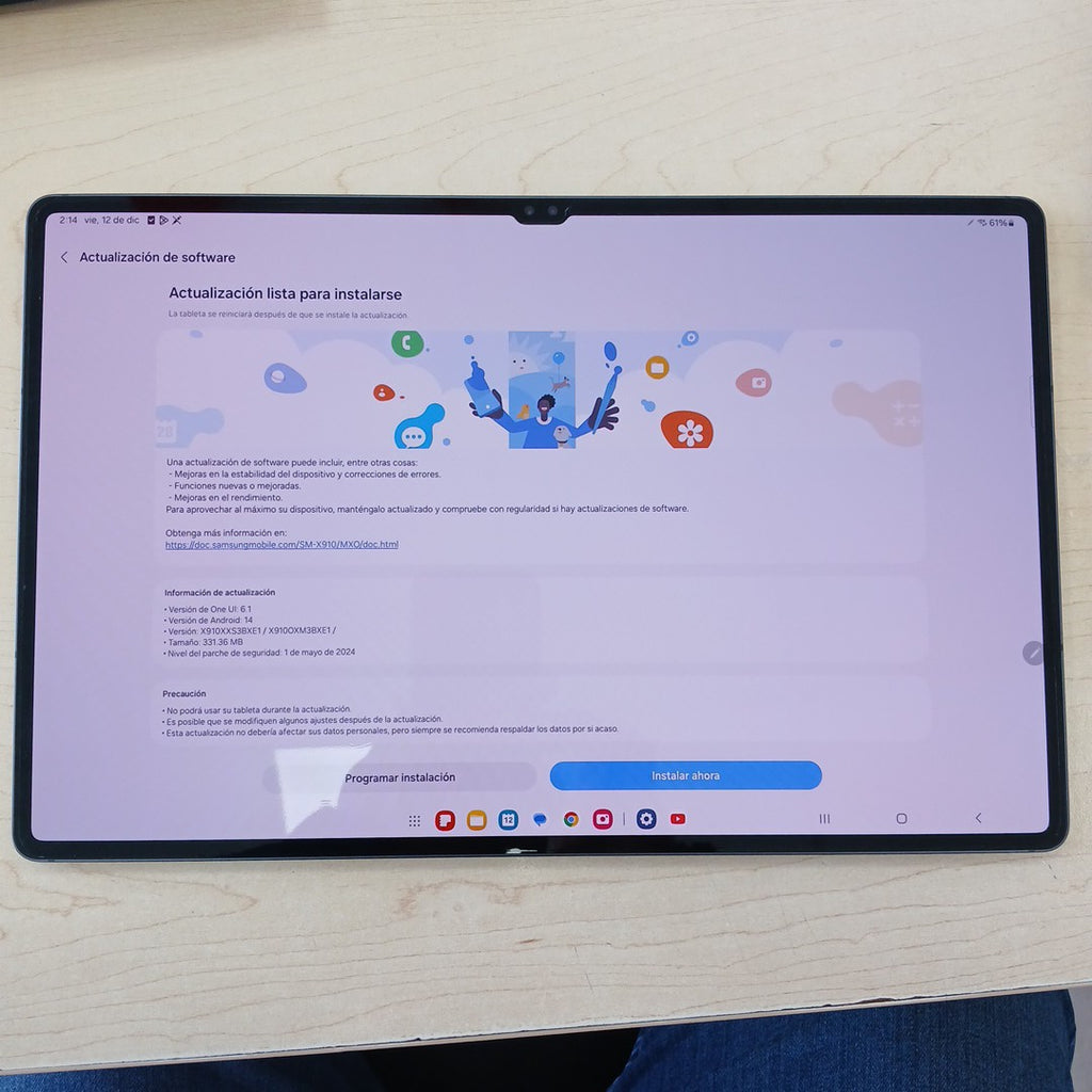 TABLETA SAMSUNG GALAXY TAB S9 ULTRA SM-X910 (2023) 256 GB 12 GB RAM (SEMINUEVO)