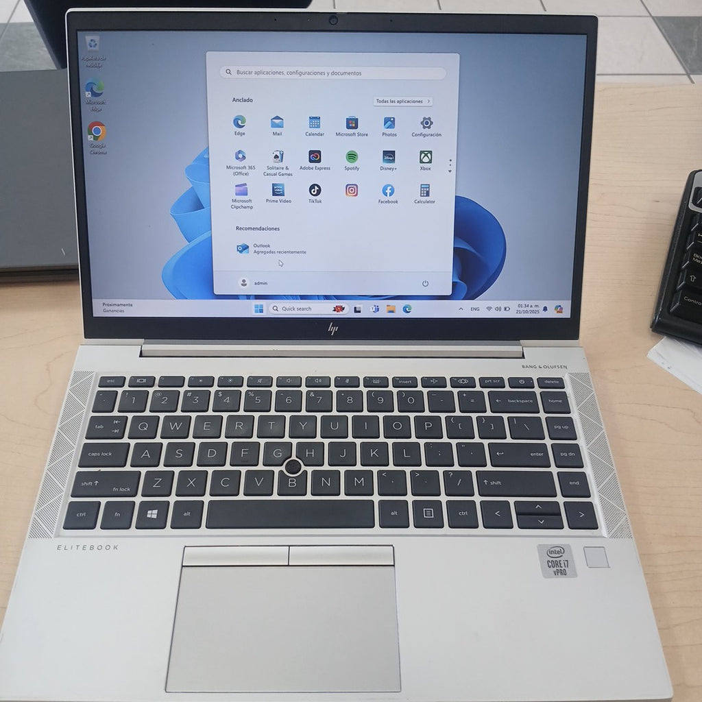 LAPTOP HP ELITEBOOK 840 G7 (2021) 256 GB SSD 16 GB RAM (SEMINUEVO)