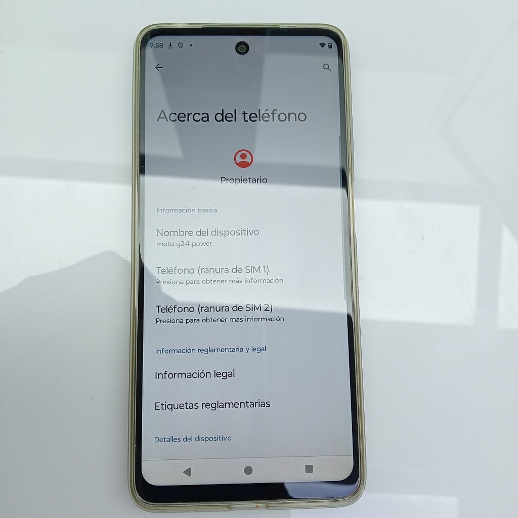 CELULAR MOTOROLA MOTO G24 POWER XT2425-1 (2024) 256 GB 8 GB RAM (SEMINUEVO)