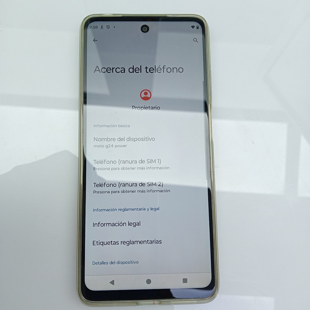 CELULAR MOTOROLA MOTO G24 POWER XT2425-1 (2024) 256 GB 8 GB RAM (SEMINUEVO)