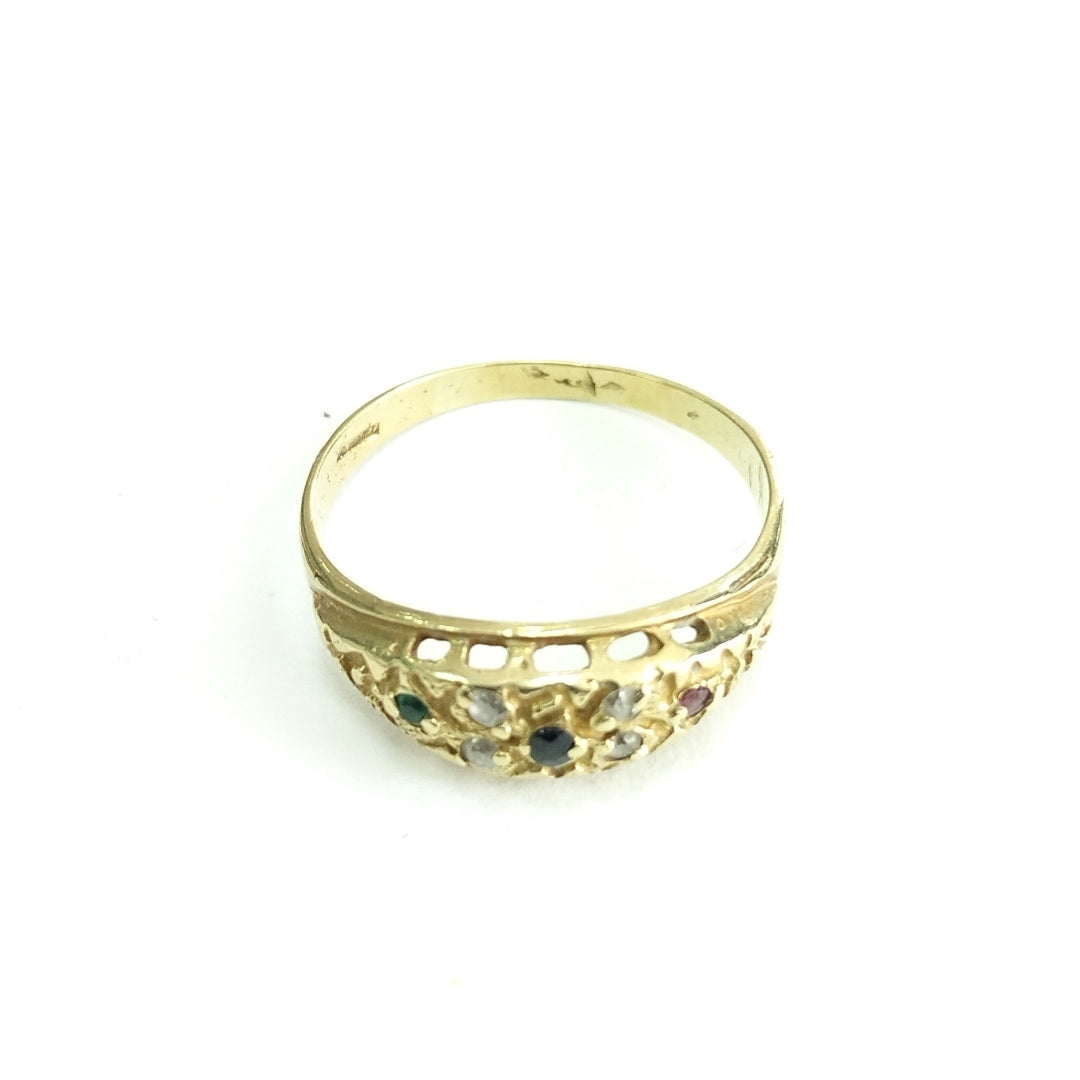 K1 1,70 GRMS 10 K ESPECIFICACIONES COMPLEMENTARIAS ANILLITO CON CIRCONIAS (SEMINUEVO)