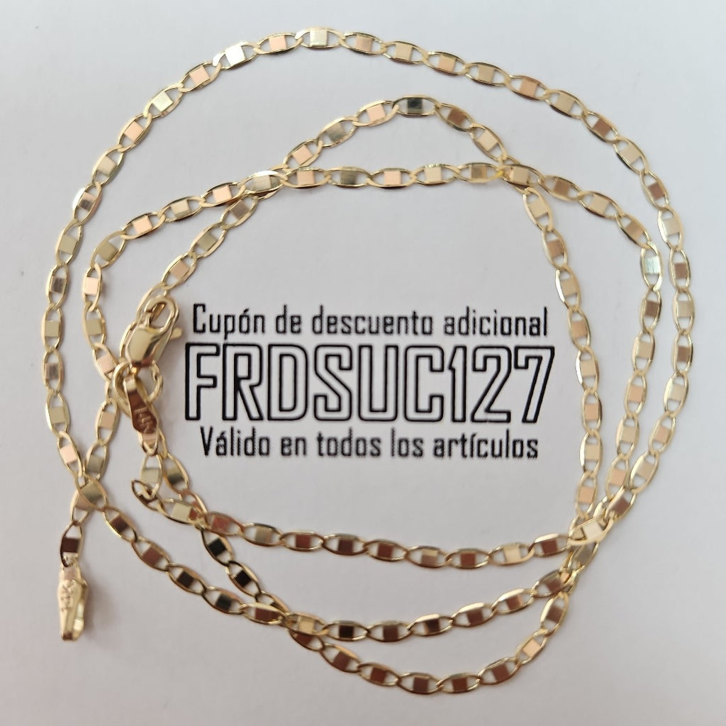 CADENA ESPECIAL MARINERA ESPEJO 3.71G 55 CM (NUEVO)