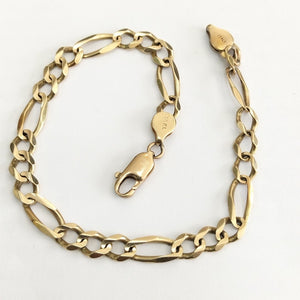 K1 9,90 GRMS 14 K ESPECIFICACIONES COMPLEMENTARIAS PULSERA DE ESLABONES (SEMINUEVO)