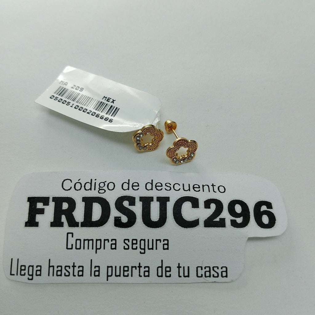 BROQUELES ORO 14K 1 (NUEVO)
